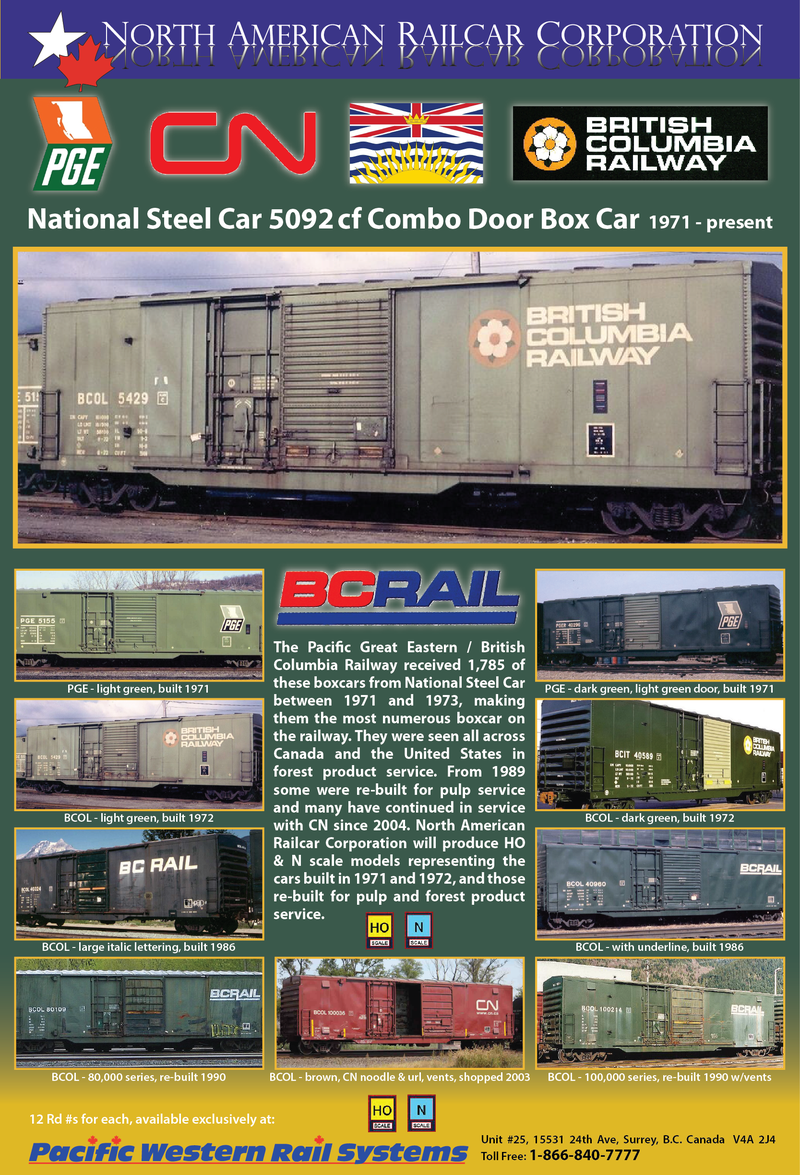 5092cf BCR Boxcar Literature